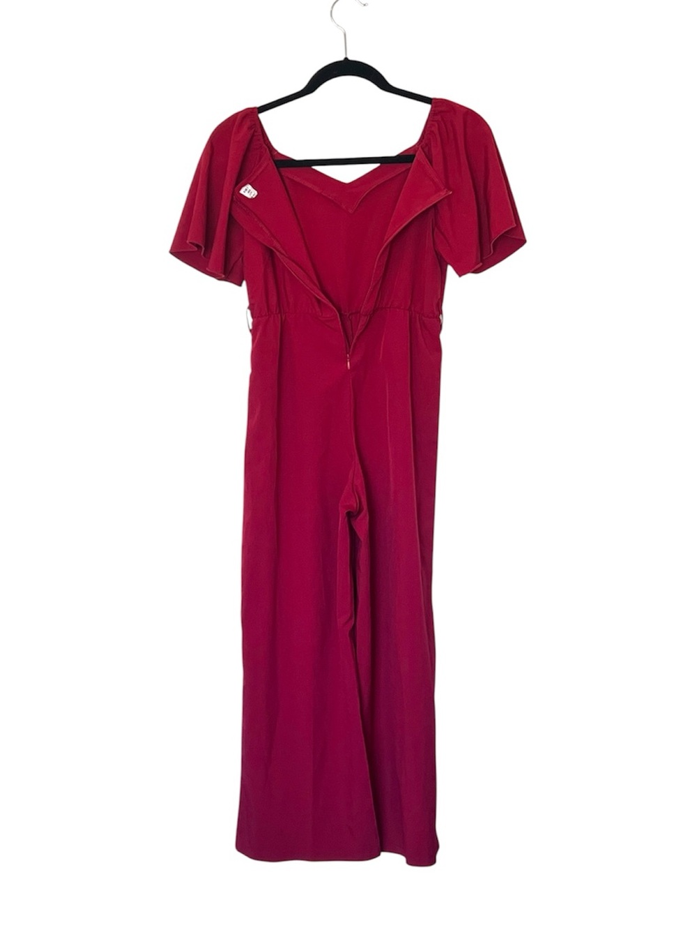 SHEIN Raspberry Off-Shoulder Wide-Leg Jumpsuit - Picture 3 of 5